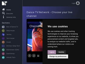 'dancetv.net' screenshot