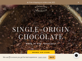 'dandelionchocolate.com' screenshot