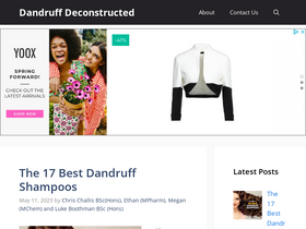 'dandruffdeconstructed.com' screenshot
