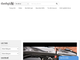 'danhgiaxe.com' screenshot