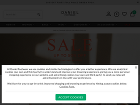 'danielfootwear.com' screenshot