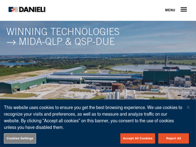 'danieli.com' screenshot