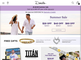 'danielsjewelers.com' screenshot