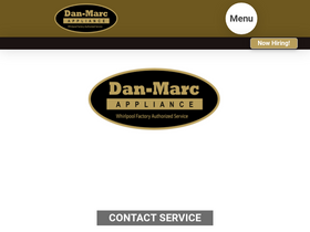 'danmarcappliance.com' screenshot