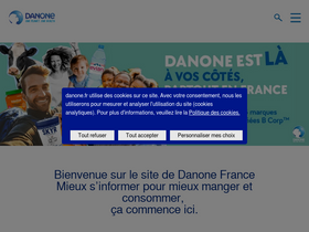 'danone.fr' screenshot