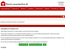 'dansk-sommerhusferie.dk' screenshot