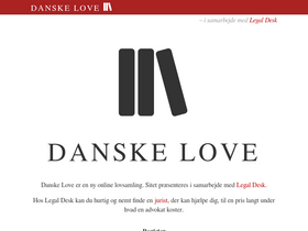 'danskelove.dk' screenshot