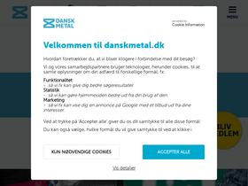 'danskmetal.dk' screenshot