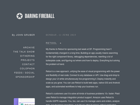 'daringfireball.net' screenshot
