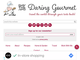 'daringgourmet.com' screenshot