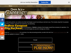 'darkageofcamelot.com' screenshot