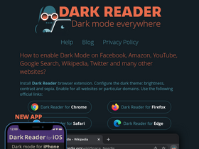 'darkreader.org' screenshot