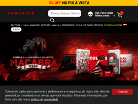 'darksidebooks.com.br' screenshot