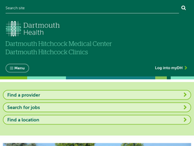 'dartmouth-hitchcock.org' screenshot