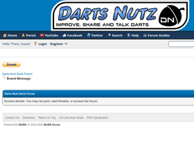 'dartsnutz.net' screenshot