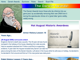 'darwinawards.com' screenshot