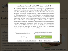 'das-hamsterforum.de' screenshot