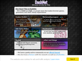 'dashnet.org' screenshot