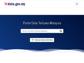 'data.gov.my' screenshot