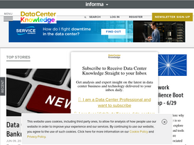 'datacenterknowledge.com' screenshot