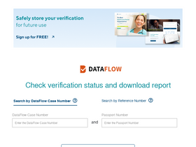 'dataflowstatus.com' screenshot
