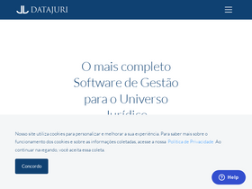 'datajuri.com.br' screenshot