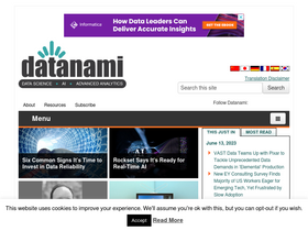 'datanami.com' screenshot