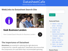 'datasheetcafe.com' screenshot
