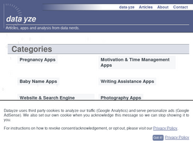 'datayze.com' screenshot
