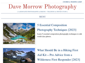 'davemorrowphotography.com' screenshot