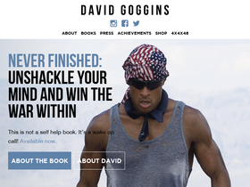 'davidgoggins.com' screenshot