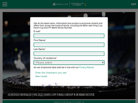 'daviscup.com' screenshot