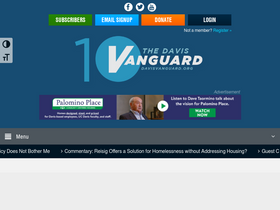 'davisvanguard.org' screenshot