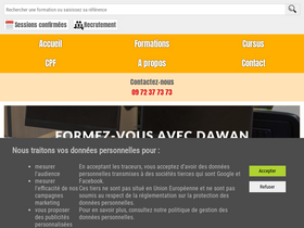 'dawan.fr' screenshot