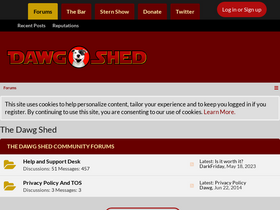 'dawgshed.com' screenshot