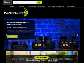 'daytonaudio.com' screenshot