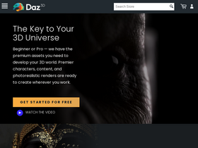 'daz3d.com' screenshot