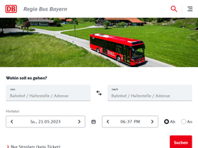 'dbregiobus-bayern.de' screenshot