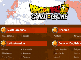 'dbs-cardgame.com' screenshot