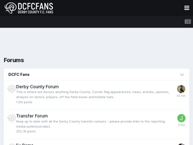 'dcfcfans.uk' screenshot
