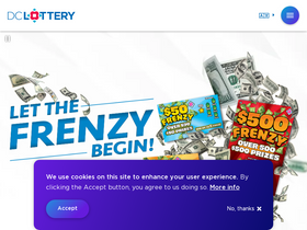 'dclottery.com' screenshot