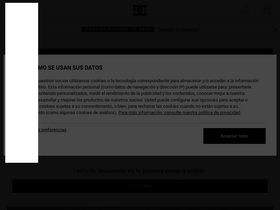 'dcshoes.es' screenshot