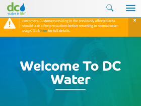 'dcwater.com' screenshot