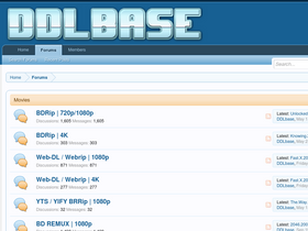 'ddlbase.net' screenshot