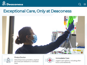 'deaconess.com' screenshot