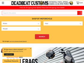 'deadbeatcustoms.com' screenshot