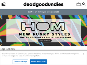 'deadgoodundies.com' screenshot
