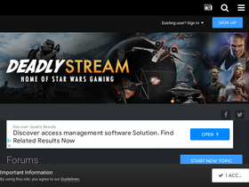 'deadlystream.com' screenshot