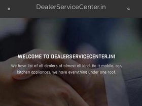 'dealerservicecenter.in' screenshot