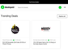 'dealspotr.com' screenshot